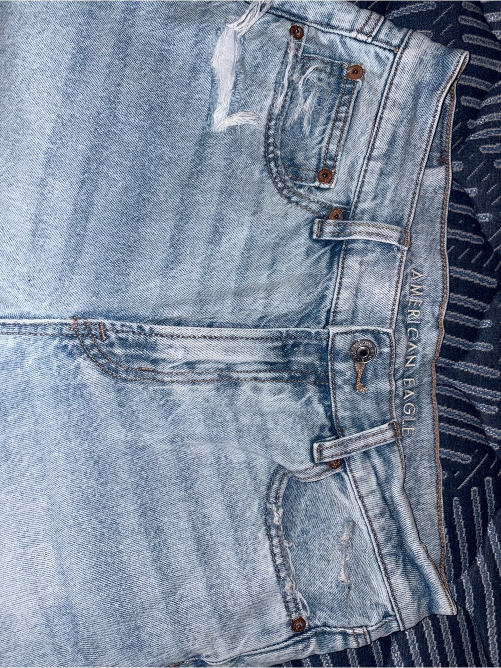 American Eagle Outfitters Light Blue Wide Leg Jeans